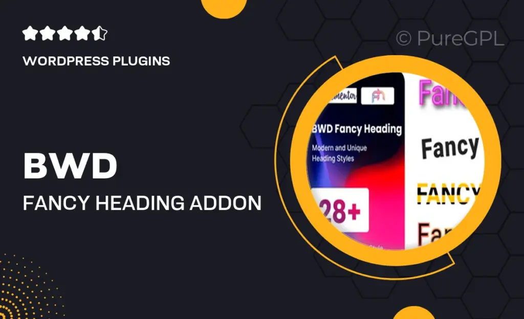 BWD Fancy Heading Addon for Elementor 6 BWD Fancy Heading Addon for Elementor