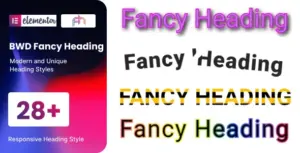 BWD Fancy Heading Addon for Elementor