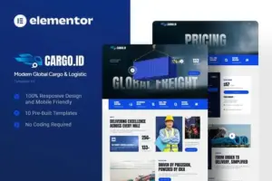 Cargoid – Modern Global Cargo & Logistic Elementor Template Kit
