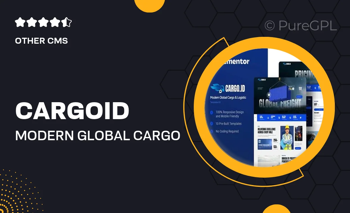 Cargoid – Modern Global Cargo & Logistic Elementor Template Kit