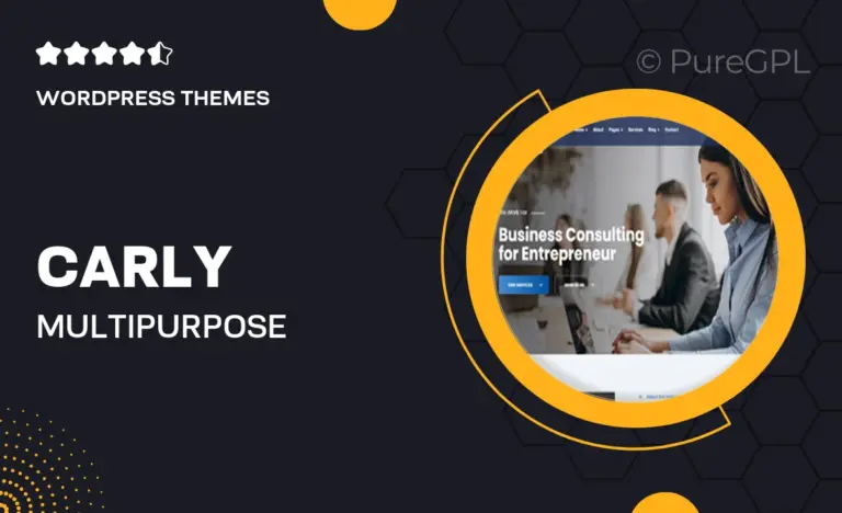 carly multipurpose business wordpress theme