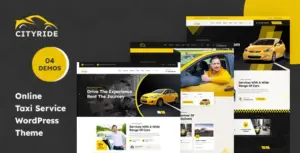 Cityride – Online Taxi Service WordPress Theme