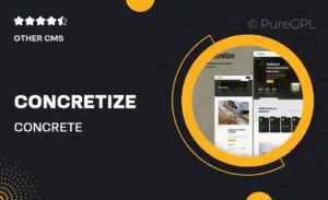 Concretize – Concrete Construction Elementor Template Kit