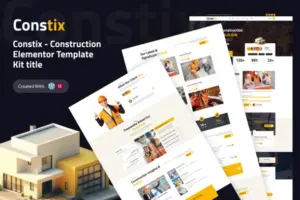 Constix – Construction & Building Elementor Template Kit