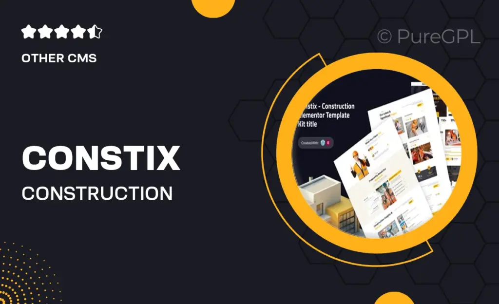 Constix – Construction & Building Elementor Template Kit 5 Constix – Construction & Building Elementor Template Kit