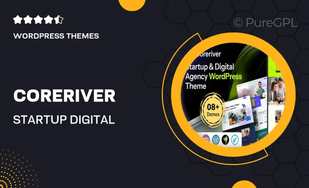 Coreriver – Startup & Digital Agency WordPress Theme