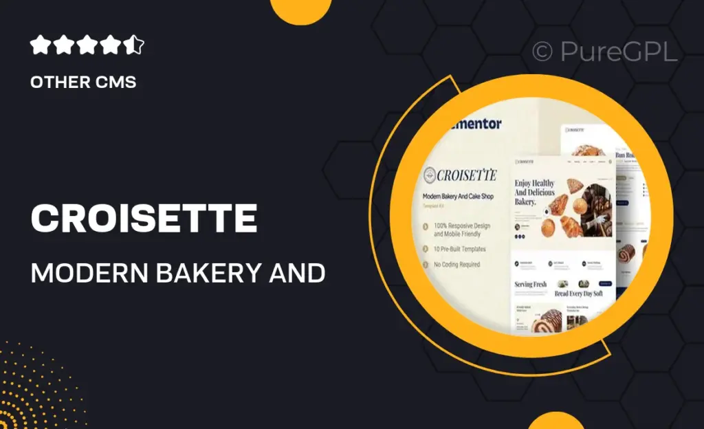 Croisette – Modern Bakery and Cake Shop Elementor Template Kit 5 Croisette – Modern Bakery and Cake Shop Elementor Template Kit