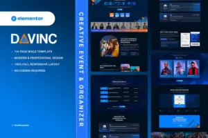 Davinc – Creative Event & Organizer Elementor Template Kit