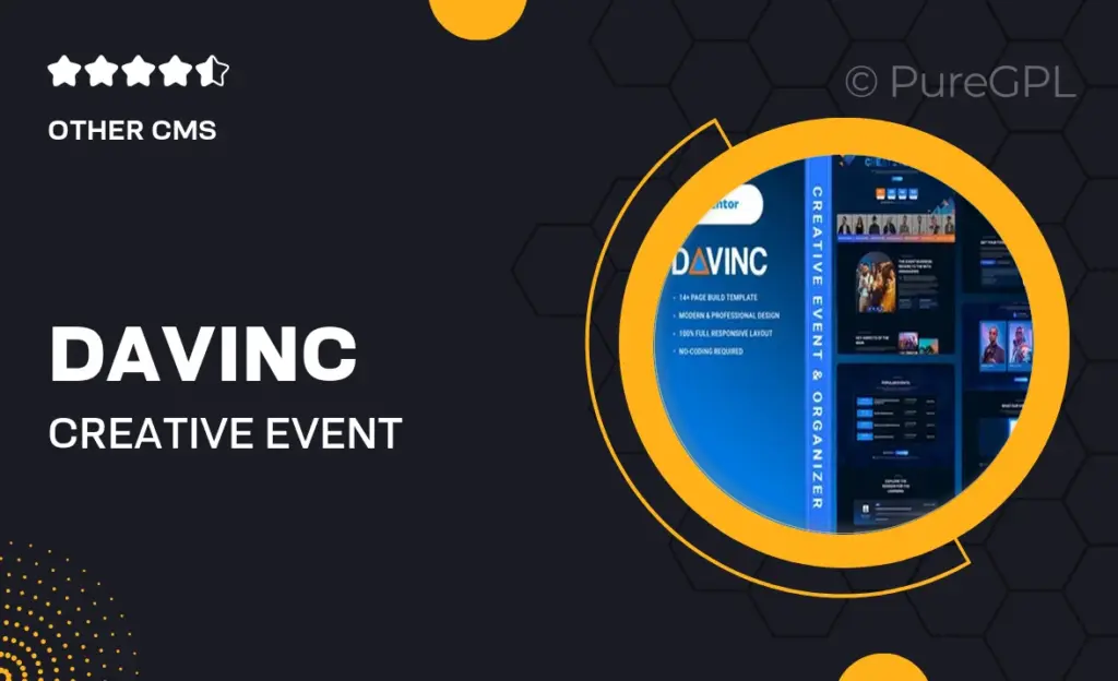 Davinc – Creative Event & Organizer Elementor Template Kit 10 Davinc – Creative Event & Organizer Elementor Template Kit