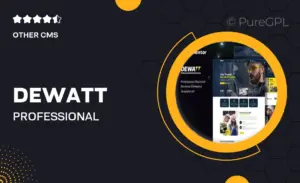 Dewatt – Professional Electrical Services Elementor Template Kit