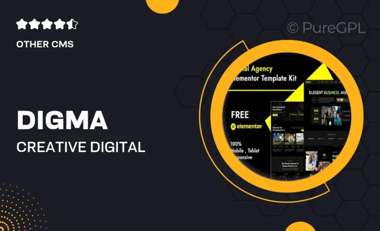 digma creative digital agency elementor template kit