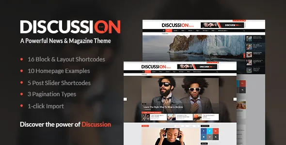 discussion news portal theme 1