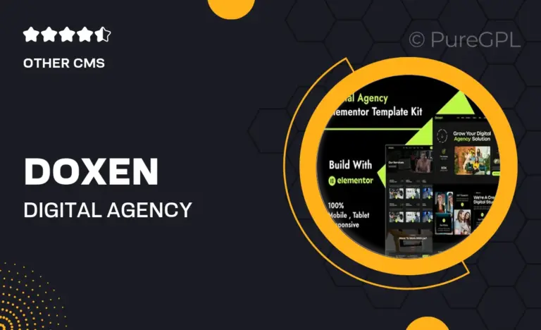 doxen digital agency elementor template kit