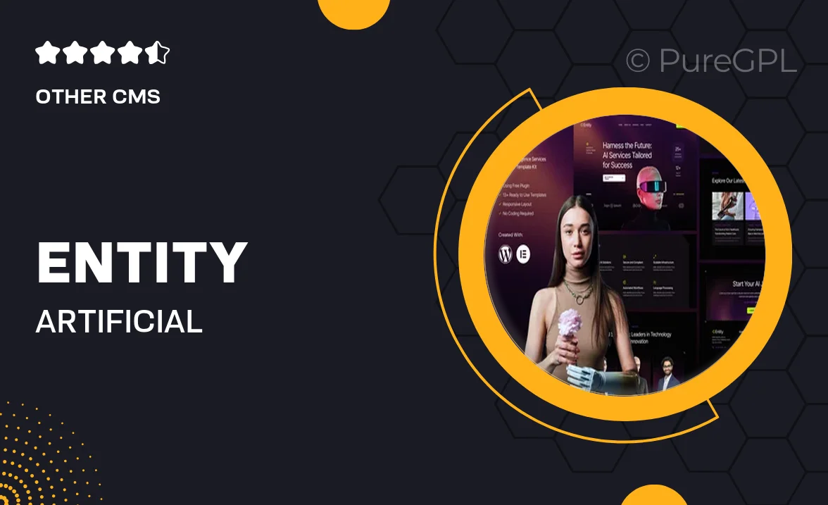 Entity – Artificial Intelligence Services Elementor Template Kit