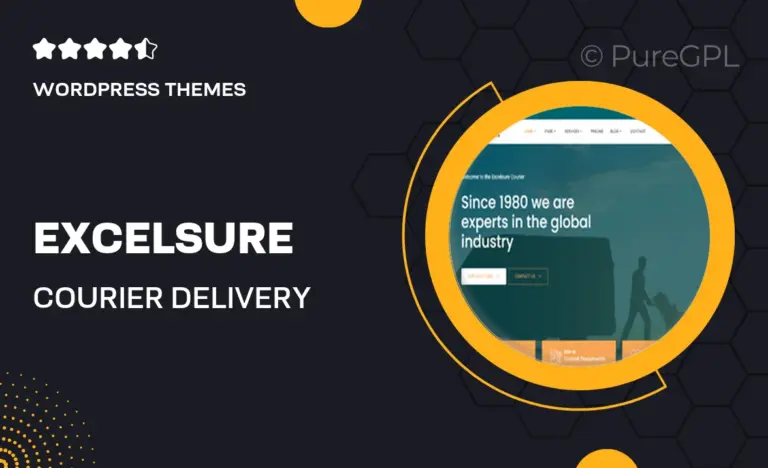 excelsure courier delivery wordpress theme
