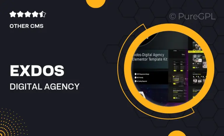 exdos digital agency elementor template kit