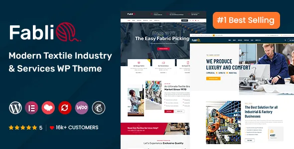 fablio textile industry wordpress theme rtl 1