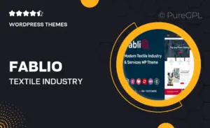 Fablio – Textile Industry WordPress Theme + RTL