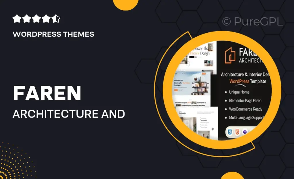 Faren – Architecture and Interior Design WordPress Theme