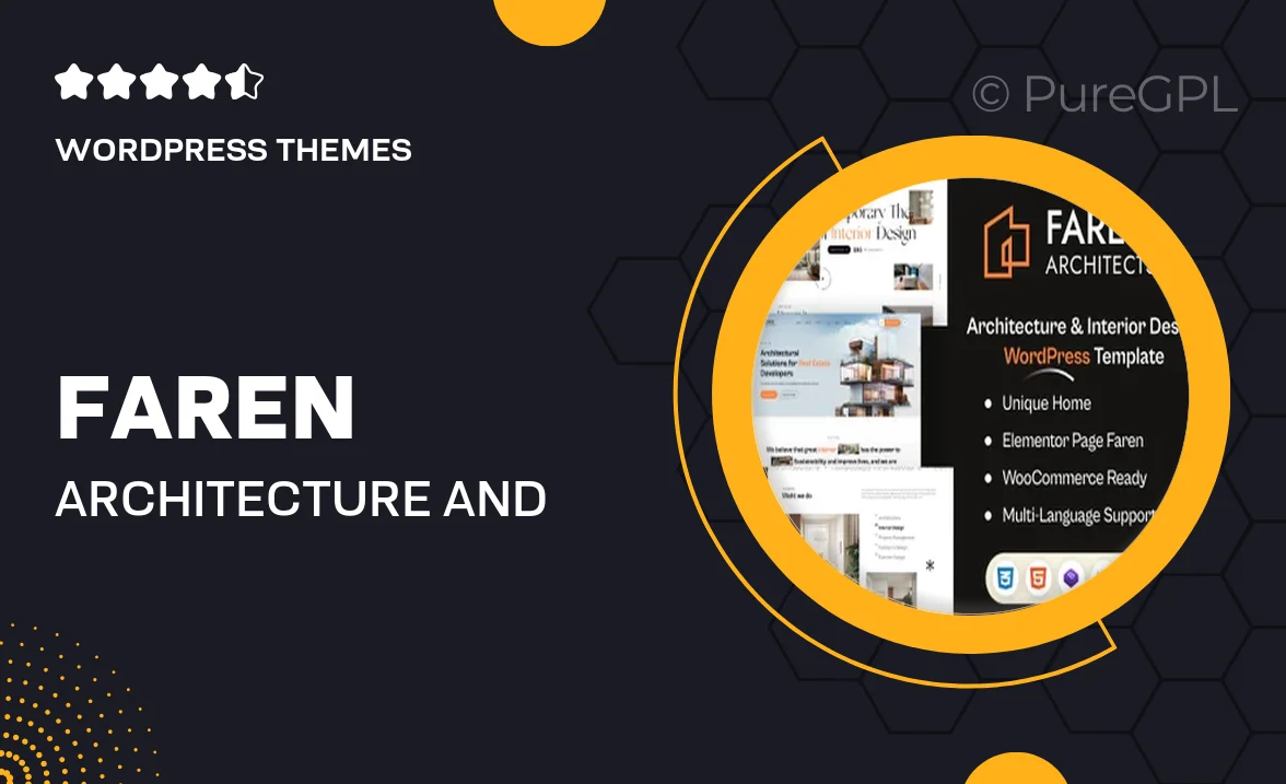 Faren – Architecture and Interior Design WordPress Theme