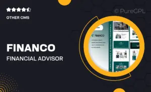 Financo – Financial Advisor & Consultant Elementor Template Kit