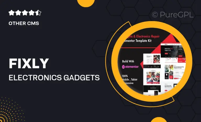 fixly electronics gadgets repair services elementor template kit