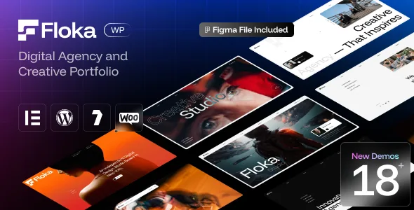 floka digital agency portfolio wordpress theme 1