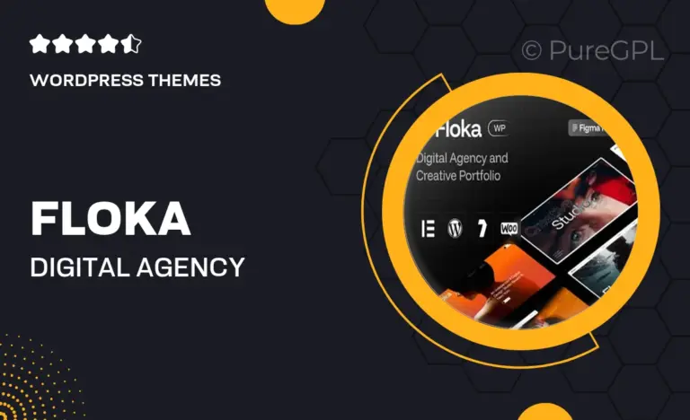 floka digital agency portfolio wordpress theme