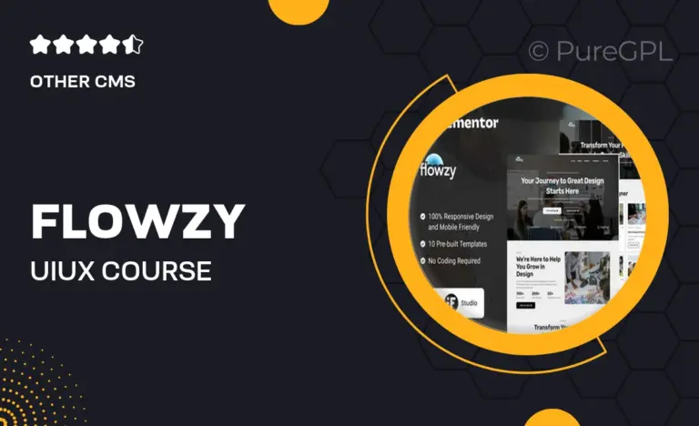 flowzy ui ux course services elementor template kit