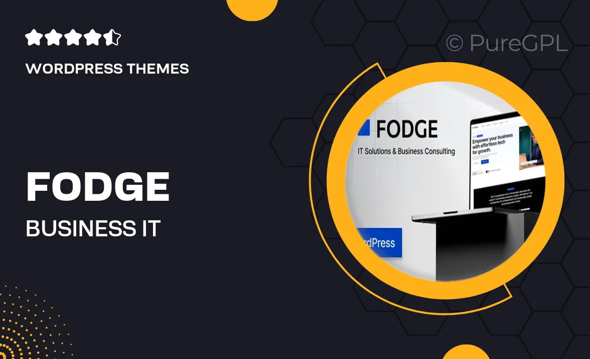 Fodge Business IT Solutions WordPress Theme