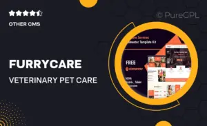 Furrycare – Veterinary & Pet Care Services Elementor Template Kit