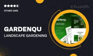 Gardenqu – Landscape & Gardening Elementor Template Kit