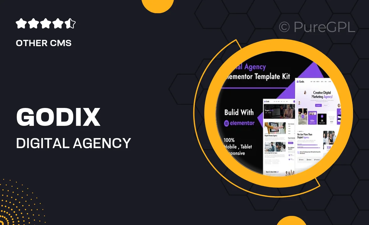 Godix – Digital Agency Elementor Template Kit
