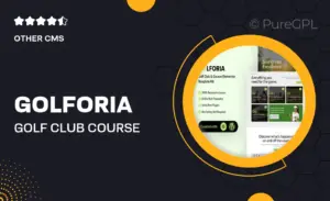 Golforia – Golf Club & Course Elementor Template Kit
