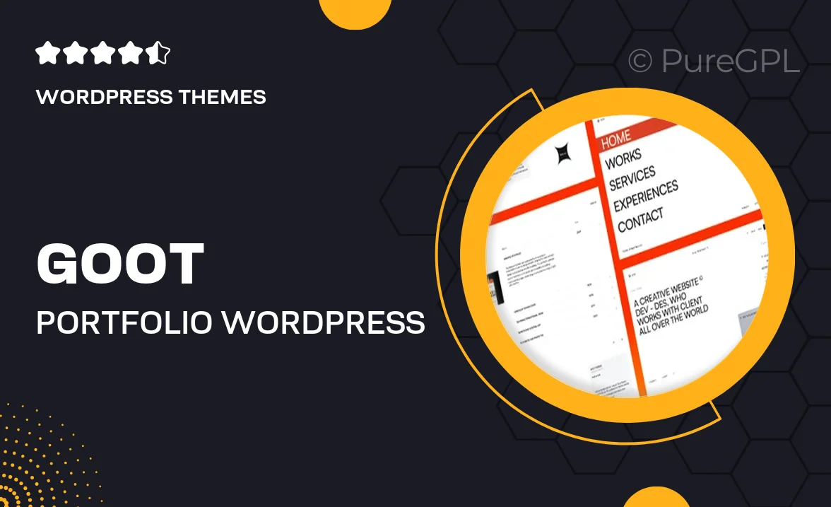 Goot – Portfolio WordPress Theme