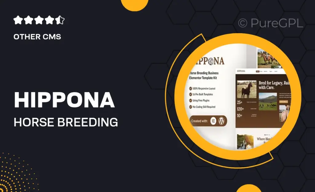 Hippona – Horse Breeding Business Elementor Template Kit 29 Hippona – Horse Breeding Business Elementor Template Kit