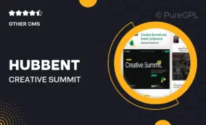 Hubbent – Creative Summit & Event Conference Elementor Template Kit