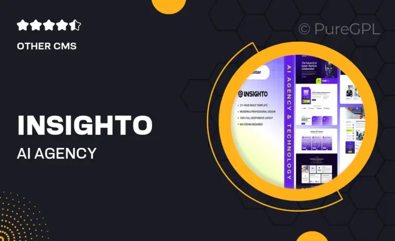 insighto ai agency technology elementor template kit