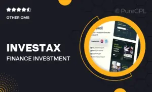 InvestaX – Finance & Investment Elementor Template Kit