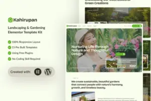 Kahirupan – Landscape & Gardening Elementor Template Kit