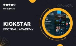 Kickstar – Football Academy Elementor Template Kit