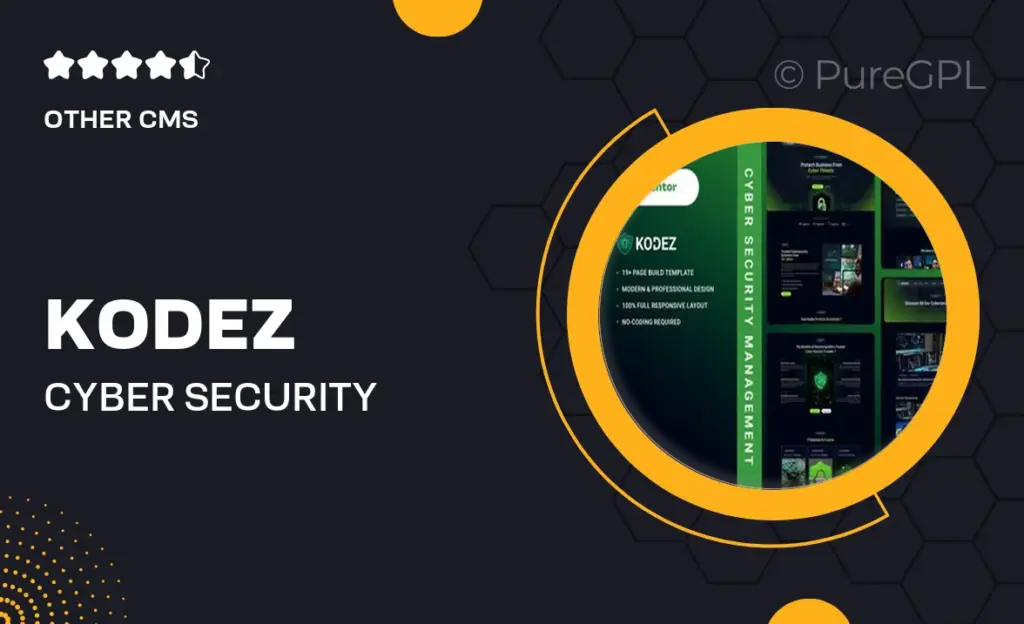 Kodez – Cyber Security Management Elementor Template Kit 43 Kodez – Cyber Security Management Elementor Template Kit