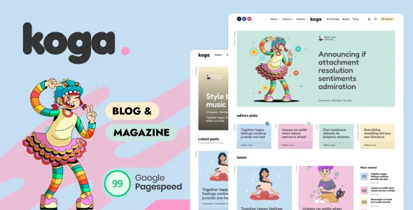 koga blog magazine wordpress theme 1
