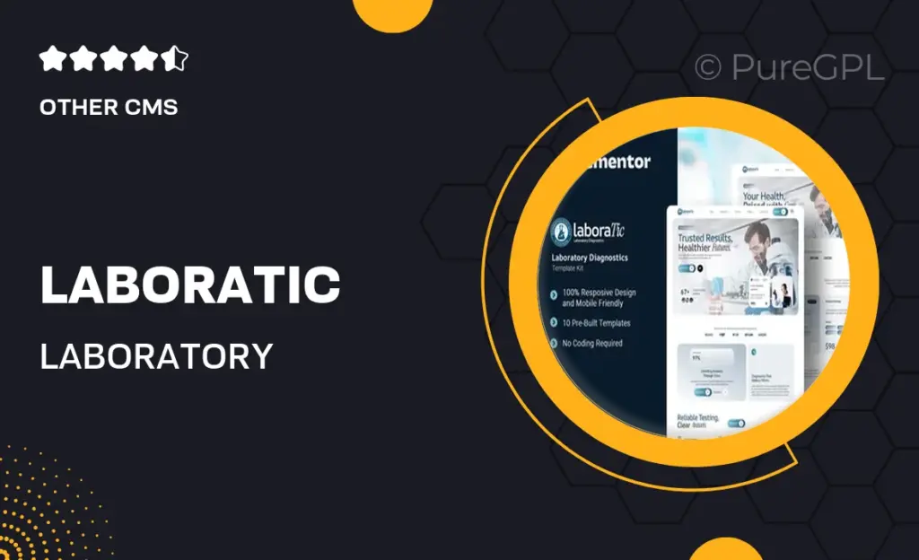Laboratic – Laboratory Diagnostics Elementor Template Kit 31 Laboratic – Laboratory Diagnostics Elementor Template Kit