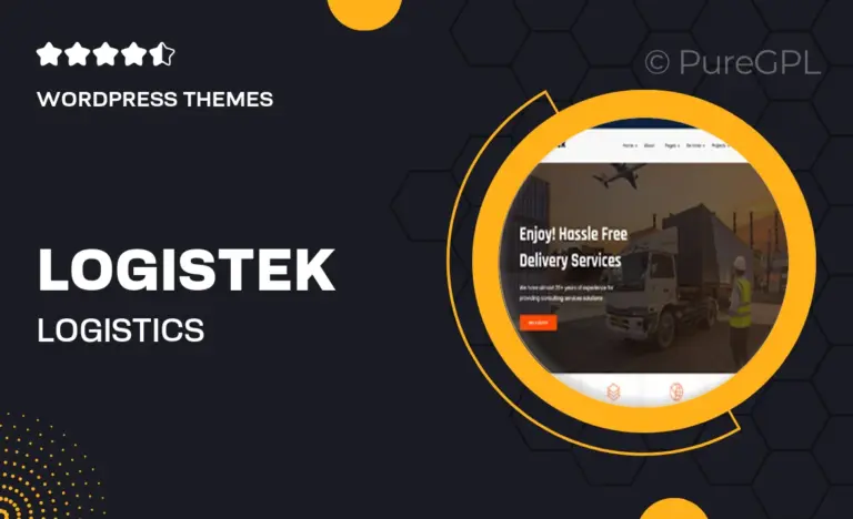 logistek logistics transportation wordpress theme