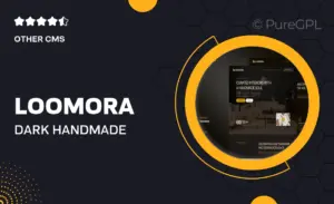 Loomora – Dark Handmade Furniture & Interior Design Website Elementor Template Kit