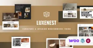 LuxeNest – Furniture & Interior WooCommerce WordPress Theme