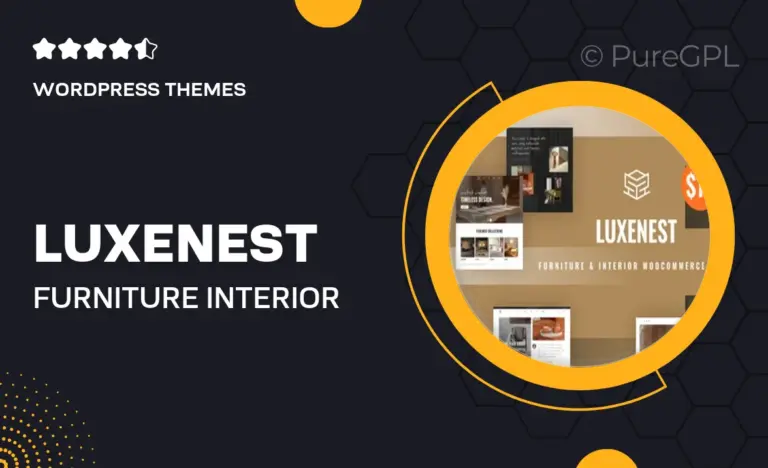 luxenest furniture interior woocommerce wordpress theme