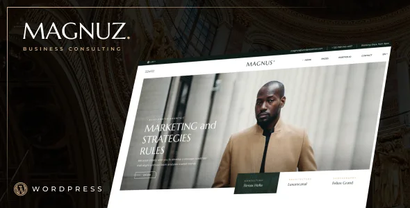 magnuz business wordpress theme 1