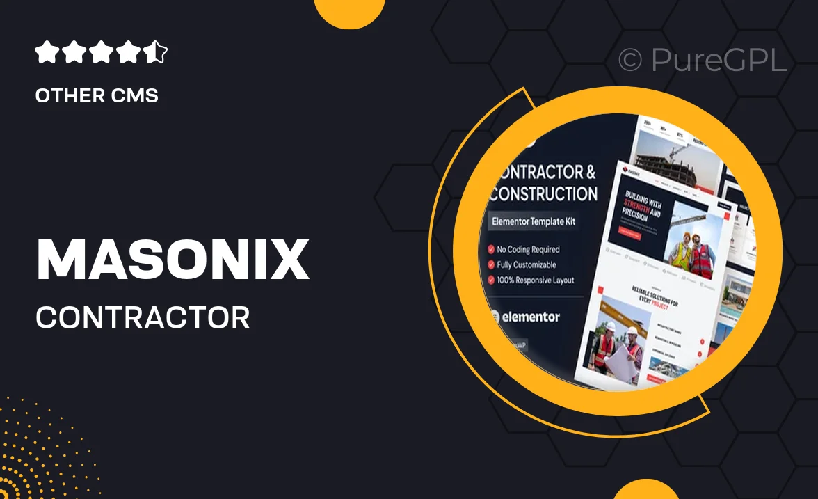 Masonix – Contractor & Construction Elementor Pro Template Kit